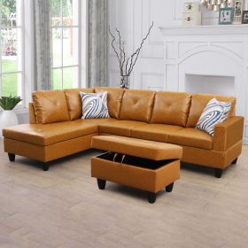Ginger Semi PU Synthetic Leather Sofa Living Room Sofa