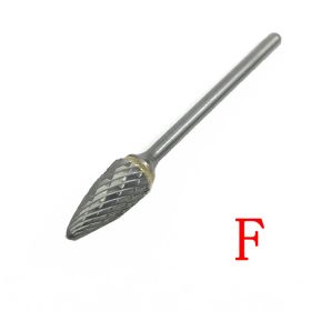 Factory Wholesale Cemented Carbide Rotary File Tungsten Steel Grinding Head Alloy Metal Wood Mold Engraving (Option: F-6x2.35mm)