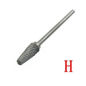 Factory Wholesale Cemented Carbide Rotary File Tungsten Steel Grinding Head Alloy Metal Wood Mold Engraving (Option: H-6x3mm)