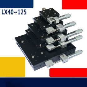 X Axis Platform Manual Displacement Optical Precision Fine Tuning One-dimensional Mobile Translation Slide (Option: LX40R)