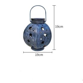 Solar Powered Night Light Courtyard (Option: Texture Dark Blue)