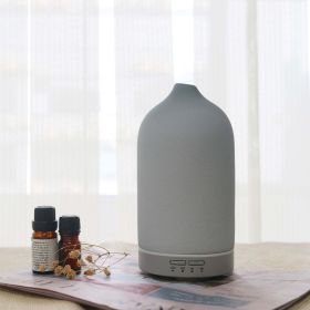 5 Colors Humificador  Ceramic Aroma Diffuser Ultrasonic Diffusers Ceramic Humidifier (Option: AU-Grey blue)