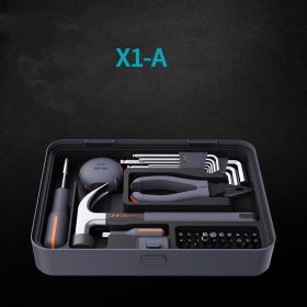 Hardware Multifunctional Full Set Of Household Commonly Used Toolbox Layered (Option: X1 A)