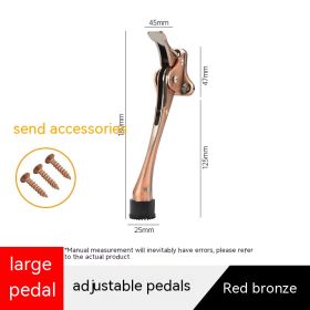 Invisible Collision Avoided Door Pedal Stopper (Option: Large Red Bronze)