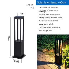 LED Lawn Lamp Outdoor Waterproof Solar Floor Lamp (Option: Solar710 0.6m)