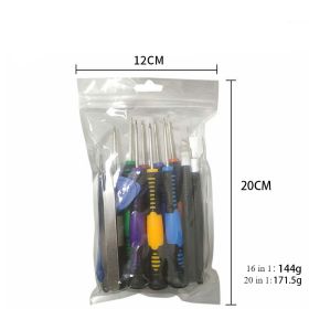 Mobile Phone Repair Multi-purpose Precision Screwdriver Dismantling Tool Set (Option: 20in1 Bagged)