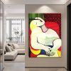 Hand Painted Oil Painting Pablo Picasso After the Original Painting Small the Dream Living Room Hallway Bedroom Luxurious Decorative Painting