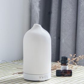 5 Colors Humificador  Ceramic Aroma Diffuser Ultrasonic Diffusers Ceramic Humidifier (Option: EU-White)